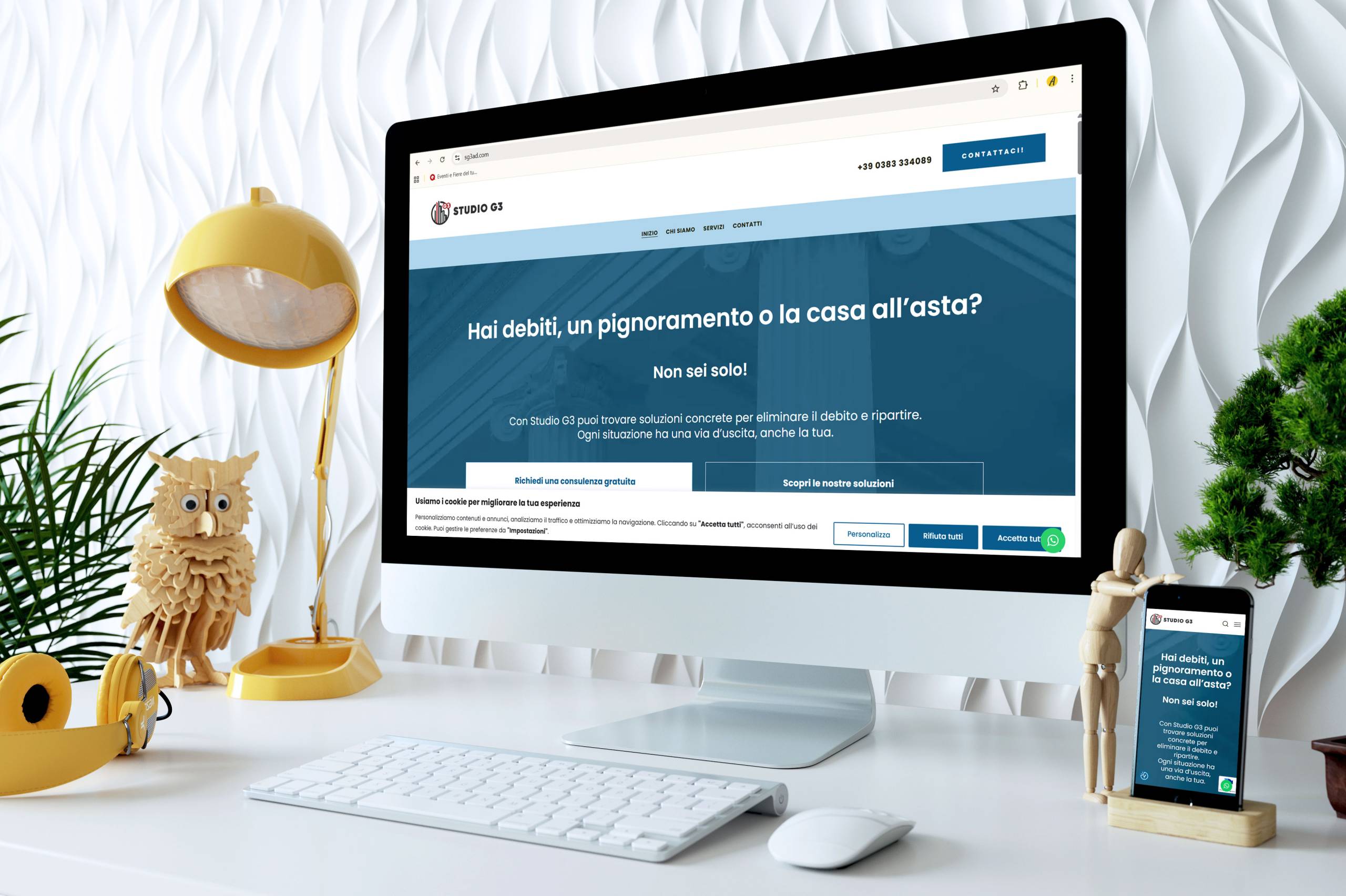 Realizzazione Sito Web Studio G3 Aste e Debiti